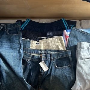 Boys Pants, Button Shirts, Jeans, Joggers, Cargo Pants, Dress Pants+Dress Shirt.